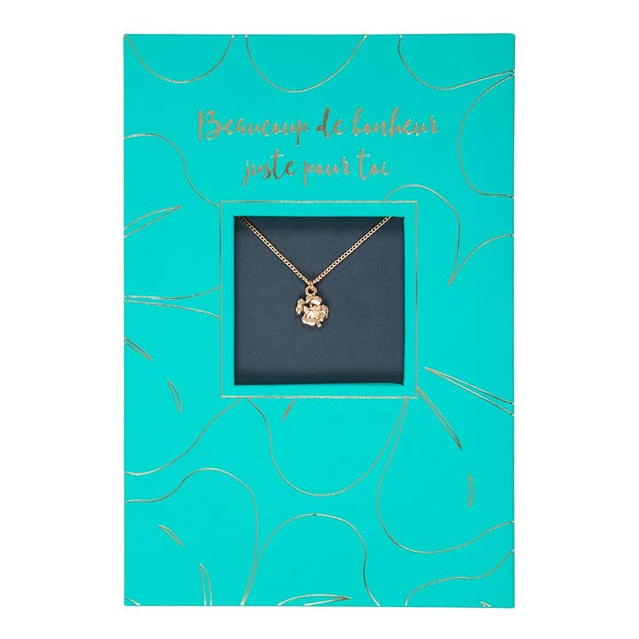 Tarjeta joya de San Valentín - Trébol de 4 hojas para venta al por mayor de Draeger Paris