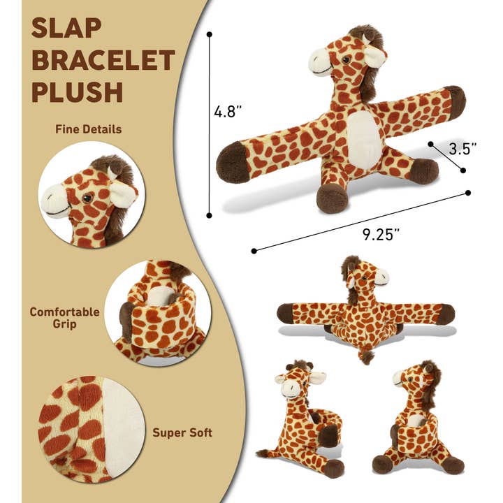 Cota Global - Vente Peluche – enfant et bébé - Bracelet Claque Peluche - Girafe2