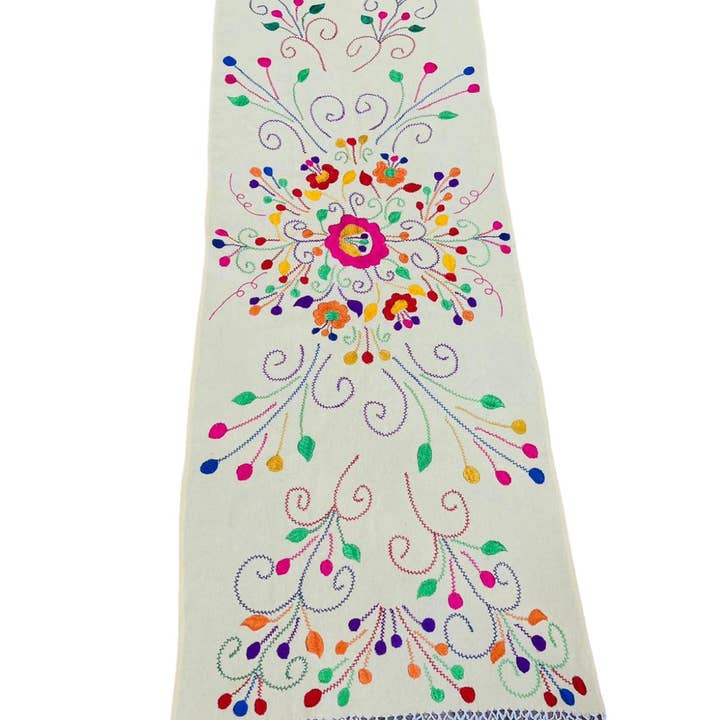 Cielito Lindo - Wholesale Wrap - Women's - Mexican Handmade Embroidered Shawl Chilapa16