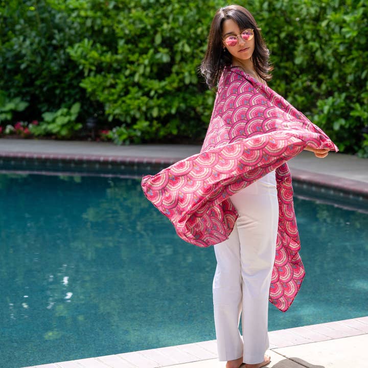 Shebobo – Engroshandel Tørklæde - Unisex – Vegas geometrisk print med metalliske detaljer tørklæde wrap4