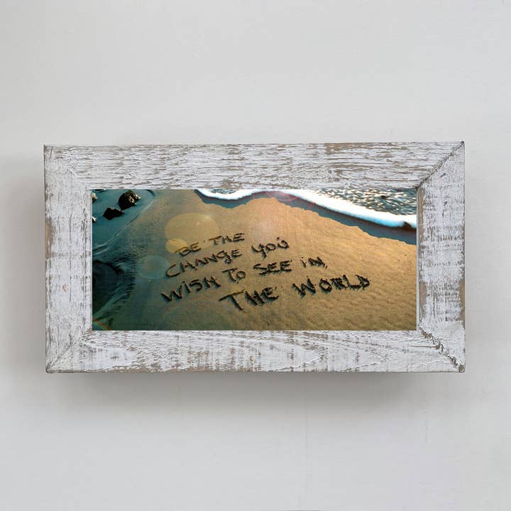 LISART LLC - Wholesale Art Print - Framed Waves - Be the Change 002