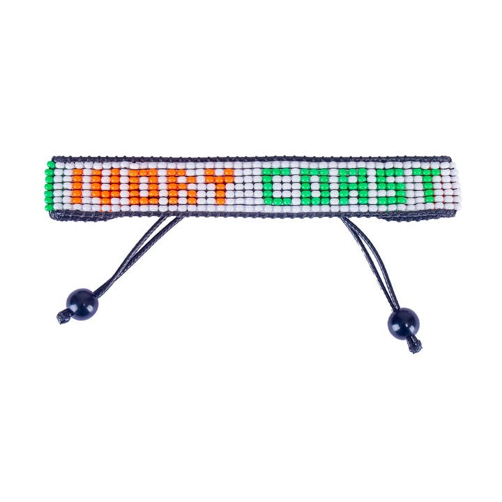 Pulsera de cuentas con bandera de Costa de Marfil – Brazalete bohemio ajustable hecho a mano | Equipamiento para aficionados al fútbol de la Copa Mundial 2026 | Apoya a Côte d’Ivoire | Regalo para hombres y mujeres para venta al por mayor de Fahari Luxury