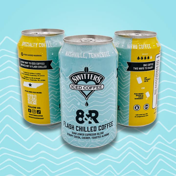 Nitro Iced Coffee - 8th & Roast Collaboration (12oz) for wholesale by Switters Iced Coffee