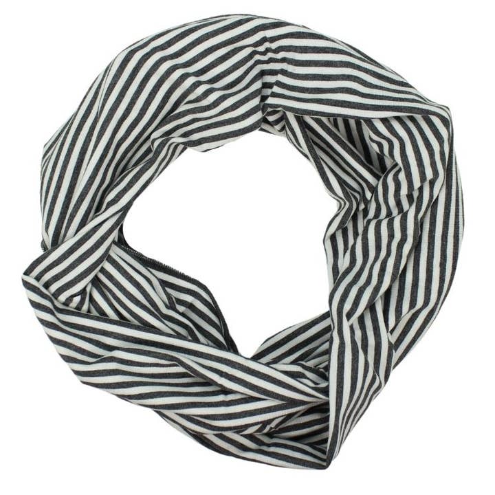 Bamboo Striped Infinity Scarf for wholesale by Dana Herbert