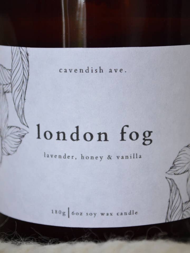 London Fog Candle for wholesale by Cavendish Ave.