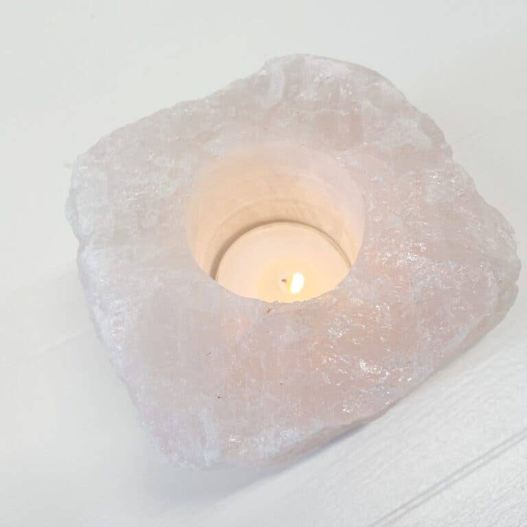 ByBazz - Wholesale Candle Holder - Waxinelichthouder Rozenkwarts Ruw4