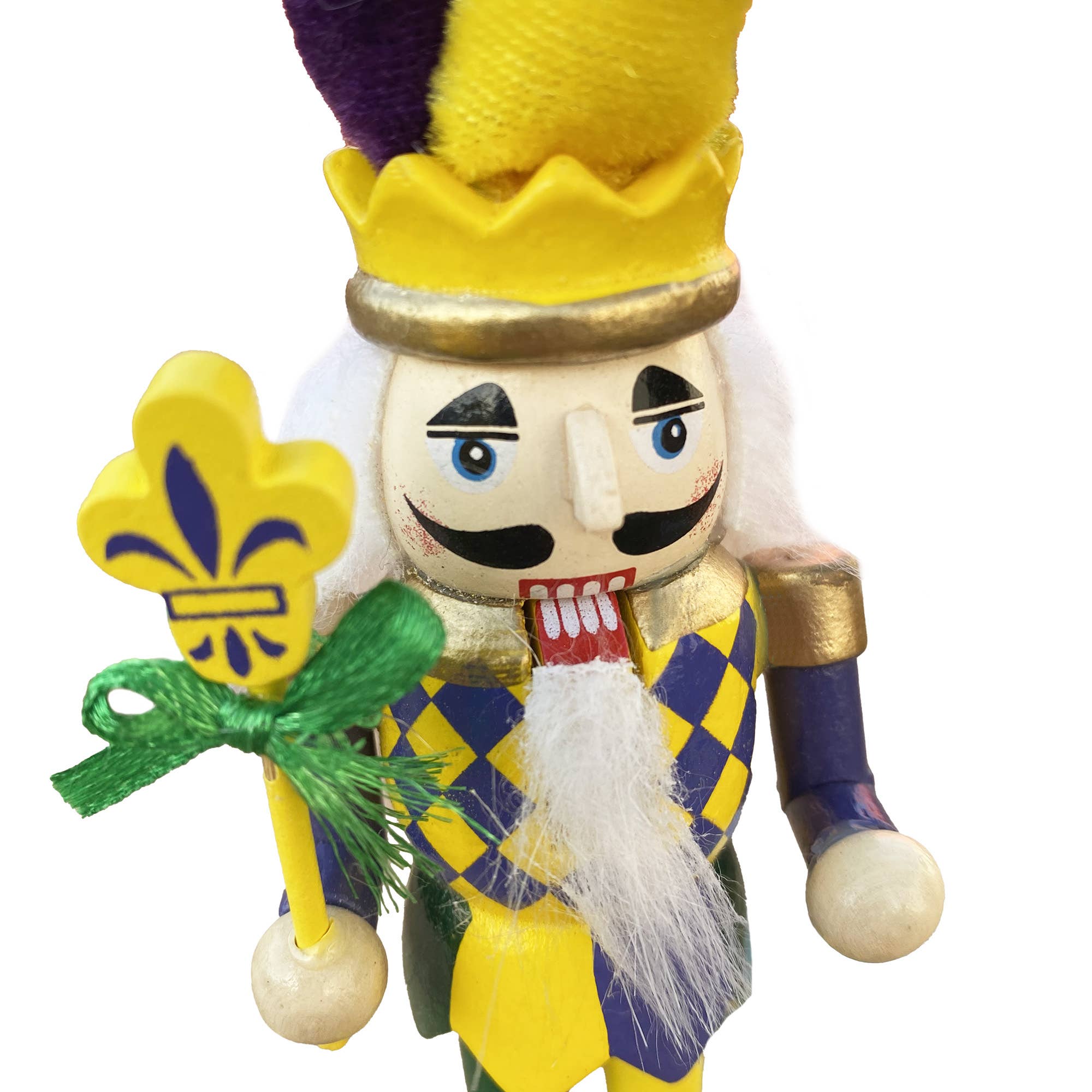 Santa’s Workshop Inc. - Vente Casse-noisette de Noël - Ornements Casse-Noisette de Mardi Gras de 15 cm, Ensemble de 64