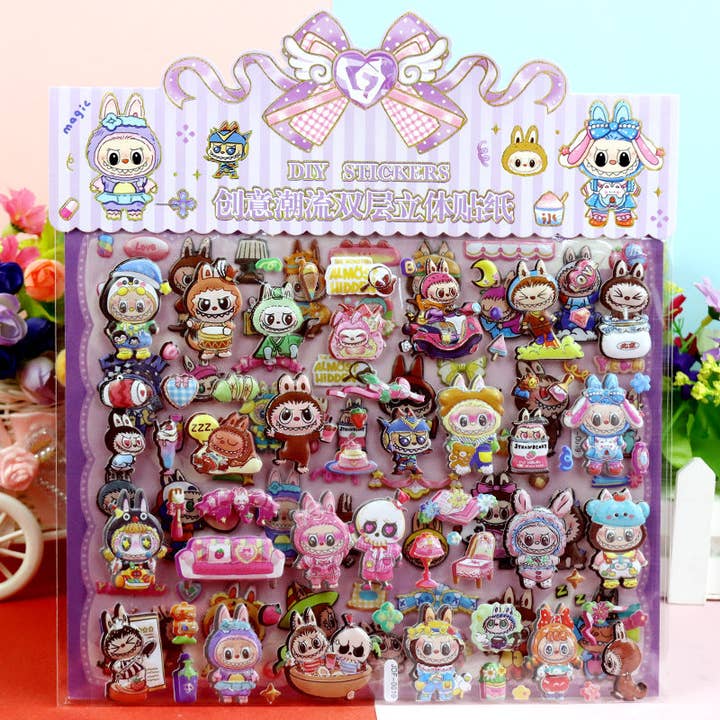 Auraquise - Wholesale Sticker - Kids & Baby - Cartoon 3D Double-Layer Cartoon Foil Decorative Stickers2