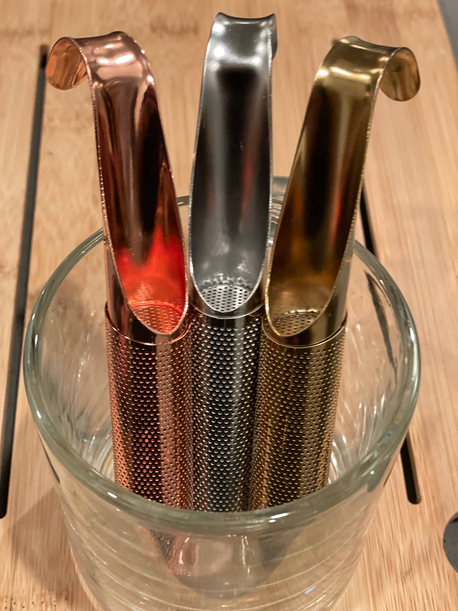 Oro Amarillo Infusor de Té de Oro Amarillo - Tubo Deslizante de venta al por mayor en Faire2