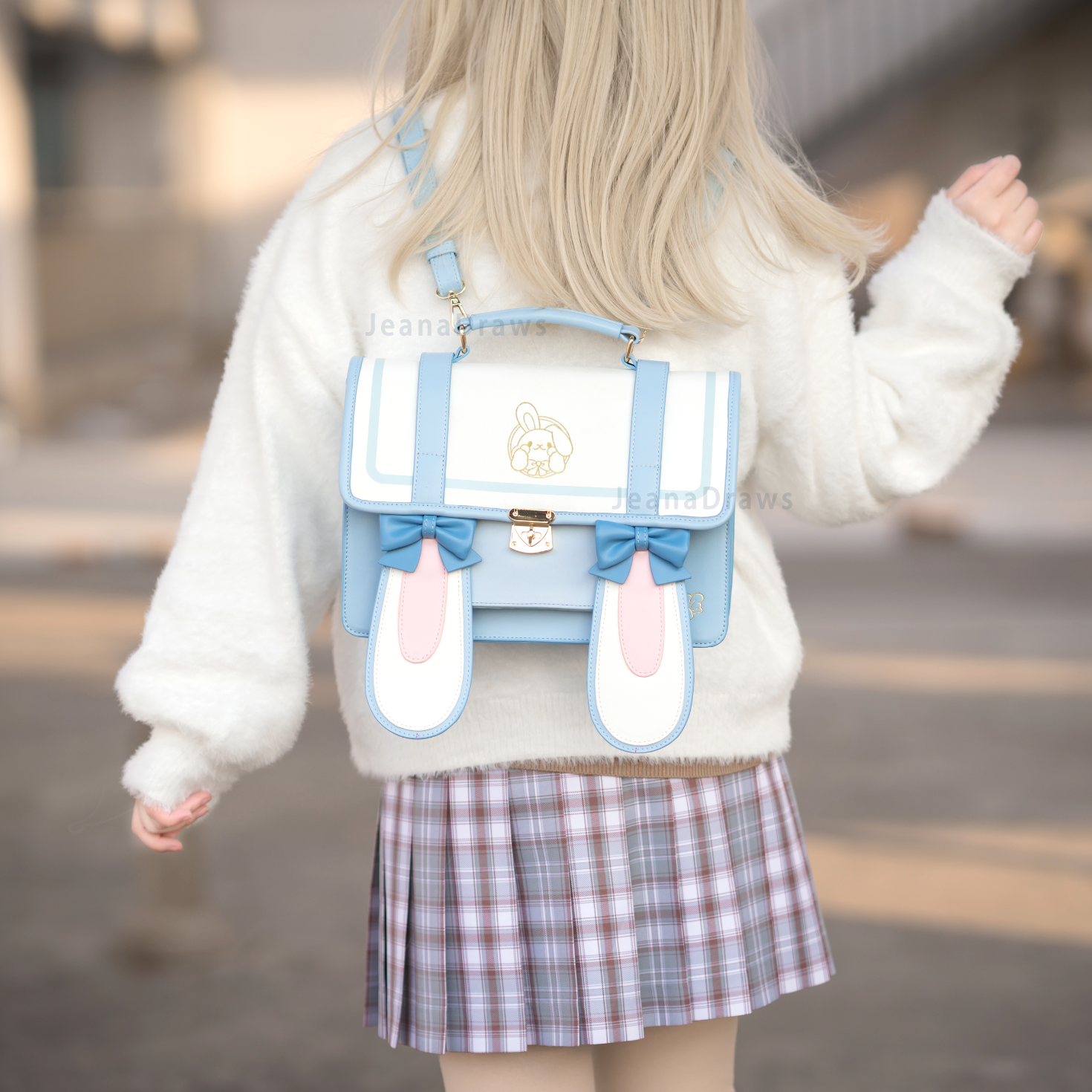 JeanaDraws - Wholesale Backpack - Women's - Bunny Ear Bag9