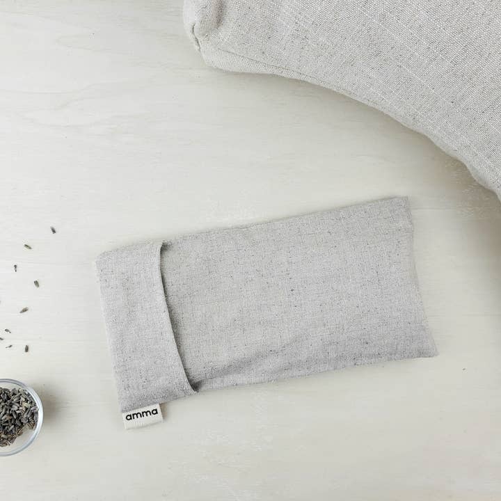 Amma Thérapie - Vente Oreiller de spa/de thérapie - Coussin pour les yeux en lavande avec housse lavable (sable)1