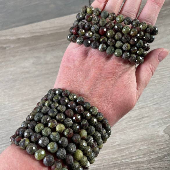 Keystone Crystals - Wholesale Beaded Bracelet - Polyhedral Gemstone Bracelet 8mm  – Assorted Crystals for Retail and Gift Shops28