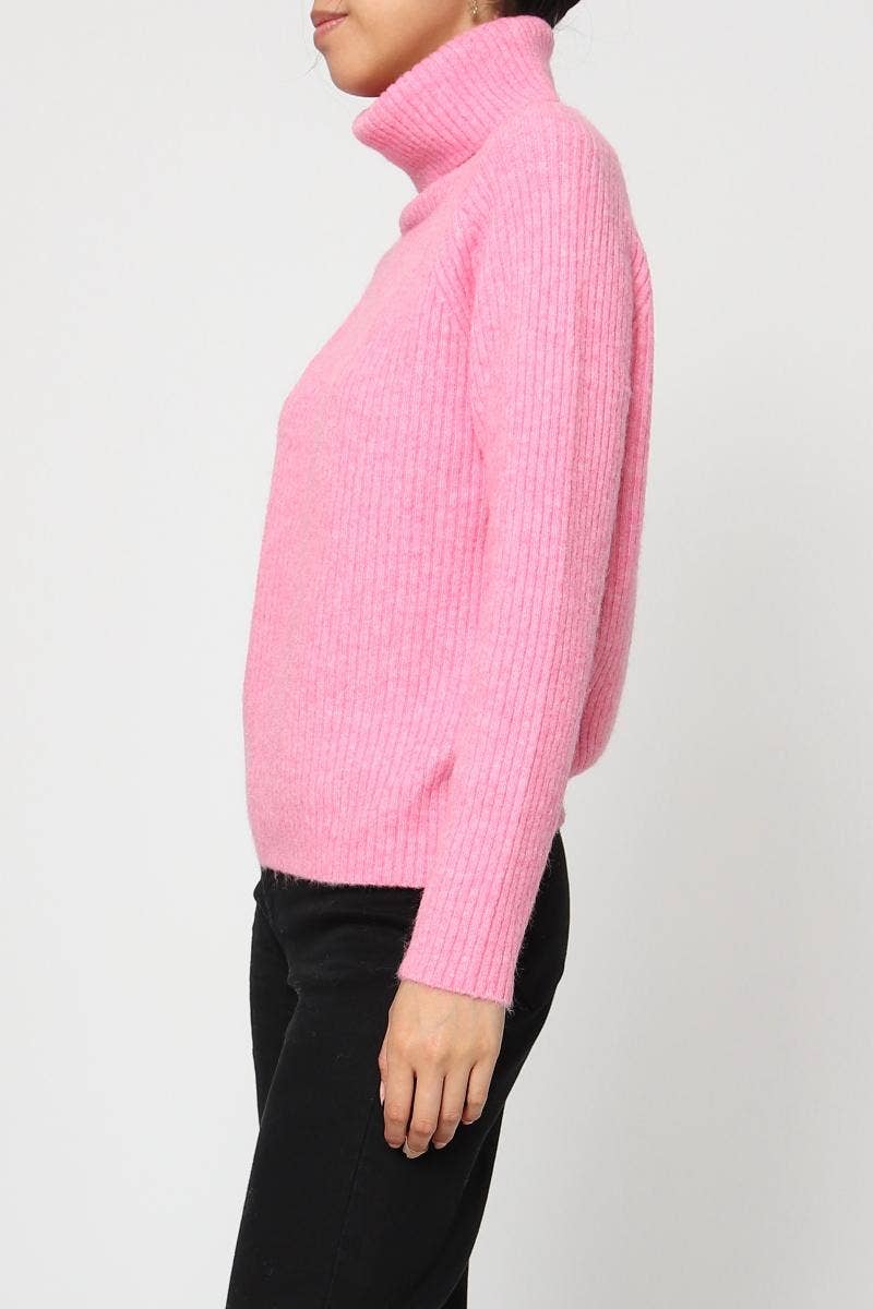 DIX-ONZE - Vente Pull en maille – femme - Pull Maille Côtelée – Col Roulé & Manches Longues37