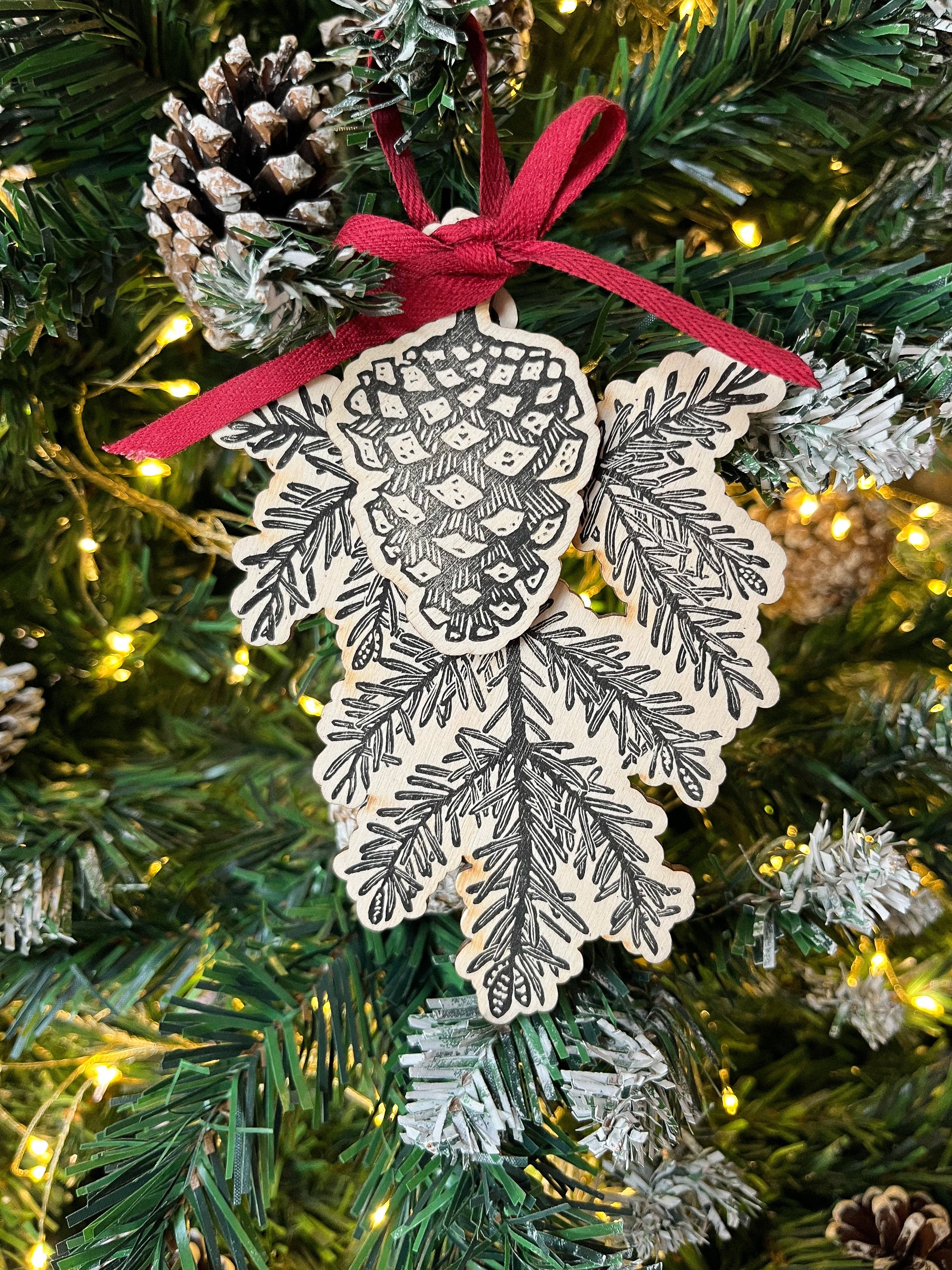 Beth Lewis Art - Wholesale Ornament - Wooden Tree Decorations36