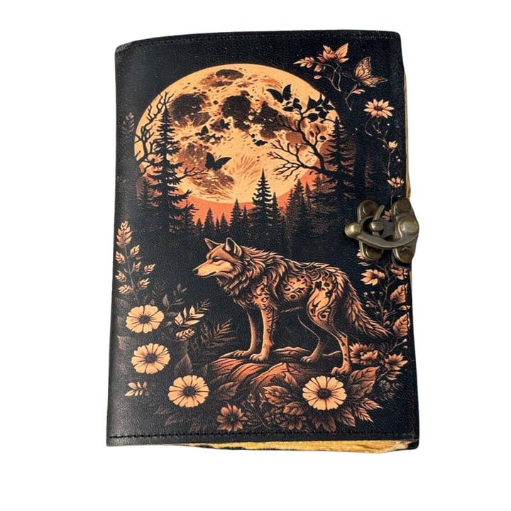 Fox Leather Journal Travel Notebook Cover Gothic Journal for wholesale by Billion Brothers