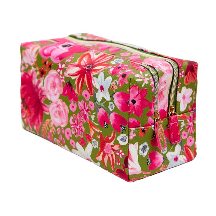 Sunburnt Flora Toiletry bag for wholesale by Dancing with Juniper