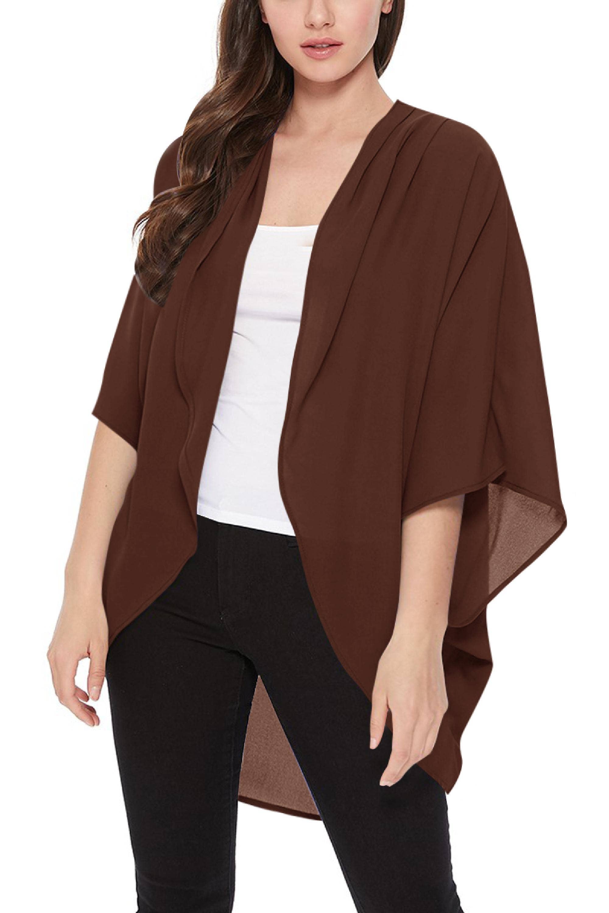 MOA COLLECTION - Wholesale Kimono - Women's - Solid Color Loose Fit Kimono Style Cardigan8