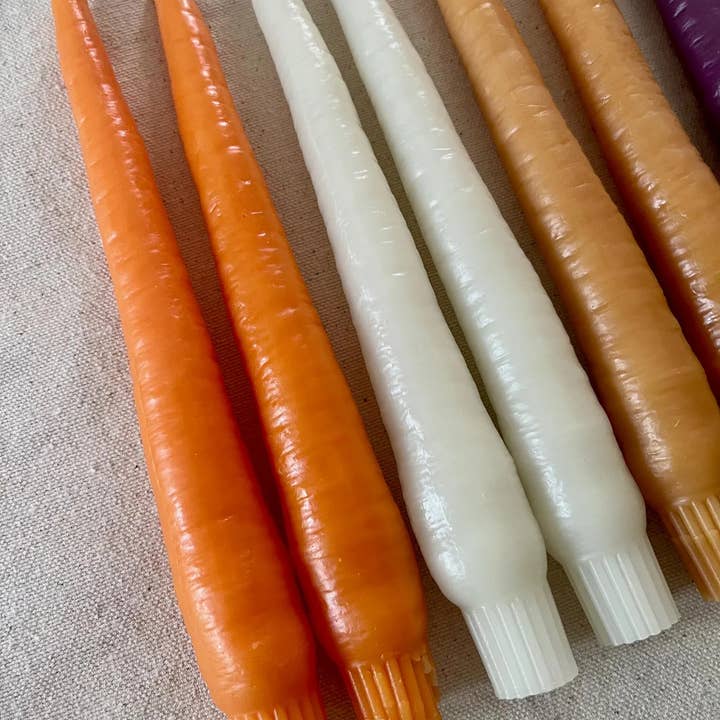 Wicksburgh - Wholesale Tapered Candle/Candlestick - Carrot Beeswax Taper Candle1