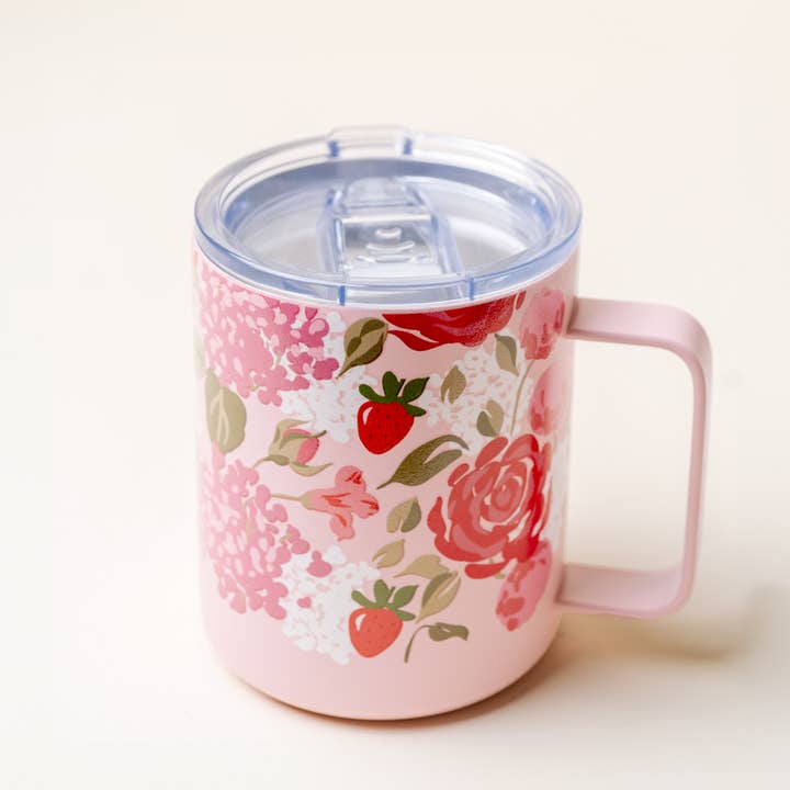 The Darling Effect - Wholesale Insulated Mug/Tumbler - 14 oz Insulated Mug-Rose Garden