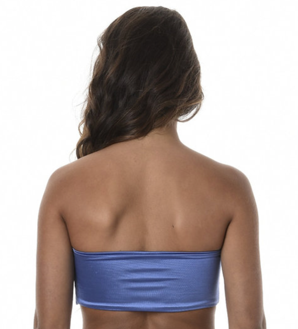 FOS SWIMWEAR – wholesale Swim top – Women's – Grecian Silk Bandeau Swim Top Purple1