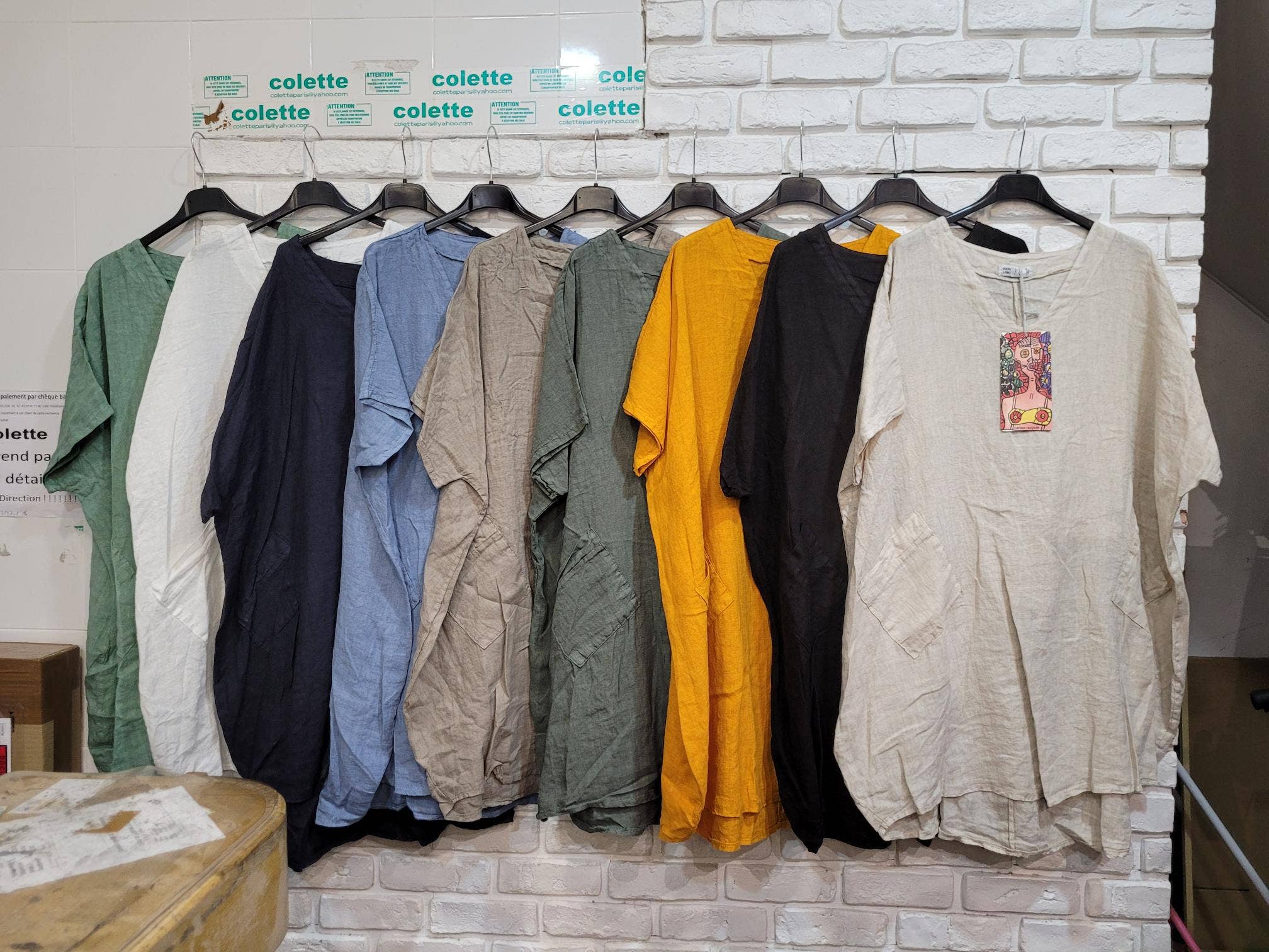 la maison des fibres naturelles - Wholesale Tunic - Women's - Tunic 62804 100% linen made in Italy52