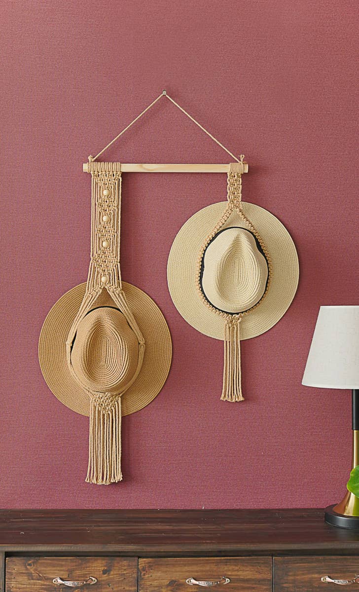 BeanDaikon - Wholesale Hat Rack - Macrame Hat Holder H398