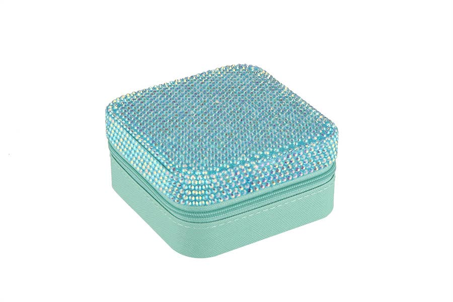 Nima Accessories Inc - Wholesale Jewelry Box/Organizer - Ladies Rhinestone Multi Compartment Jewelry Box3