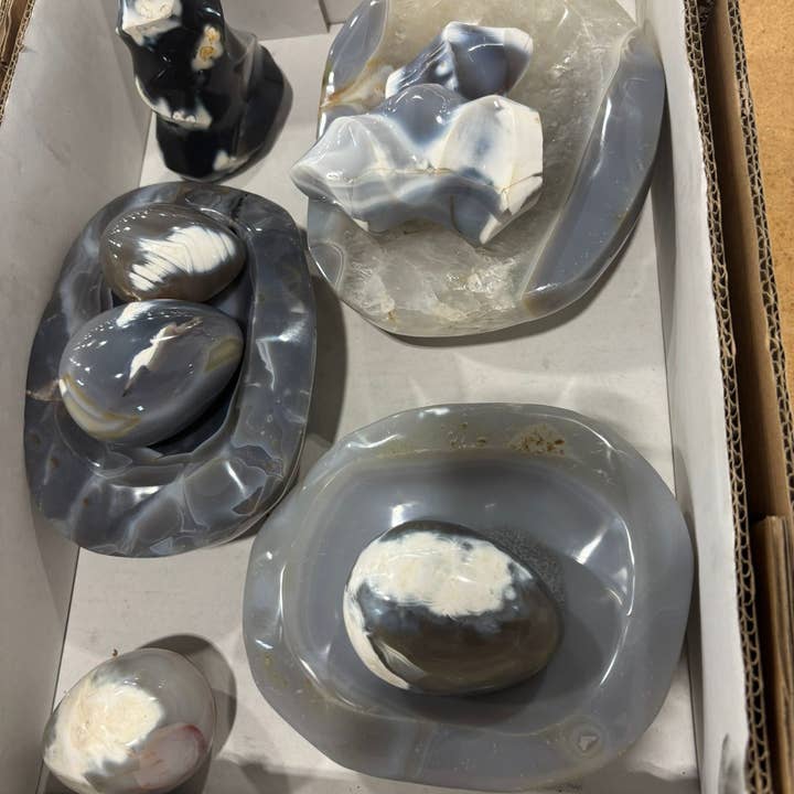 Quasar Gems USA - Wholesale Decorative Plate/Dish/Bowl - agate bowls