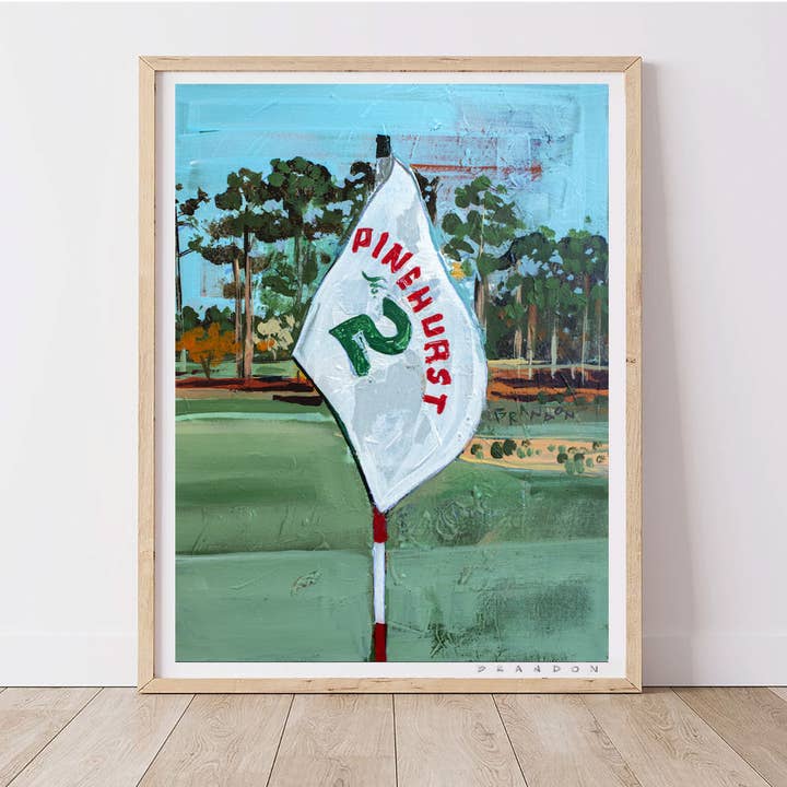 Pinehurst Resort "Nr. 2 Flagge" von Brandon Thomas | Kunstdruck in Archivqualität (Kopie) für den Großhandel von Brandon Art Co