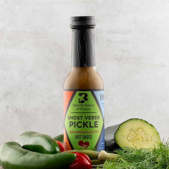 Butterfly Bakery of Vermont - Wholesale Hot Sauce - Ghost Verde Pickle Genersaucity Hot Sauce 5oz0
