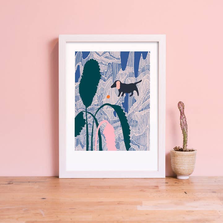 Jagten efter cirklen i parken - kunsttryk for engroshandel hos Nat Carroll