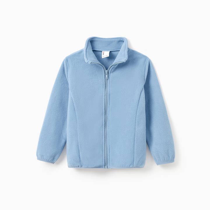 MultiColour Family Matching Outfits Polar Fleece Jackets with Zipper for wholesale on Faire