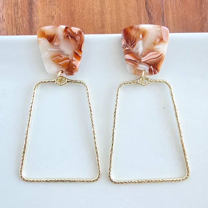 Boucles d'oreilles Ariana - Rouille // Bijoux, Automne pour la vente par Spiffy & Splendid