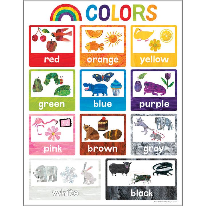 Carson Dellosa Education - Wholesale Poster - Kids & Baby - World of Eric Carle™ Colors Chart