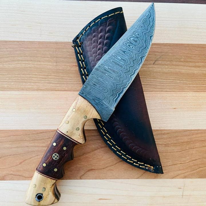 Titan International - Wholesale Kitchen/Utility Knife - RusticLoom Damascus Utility Knife by Titan TK-0822