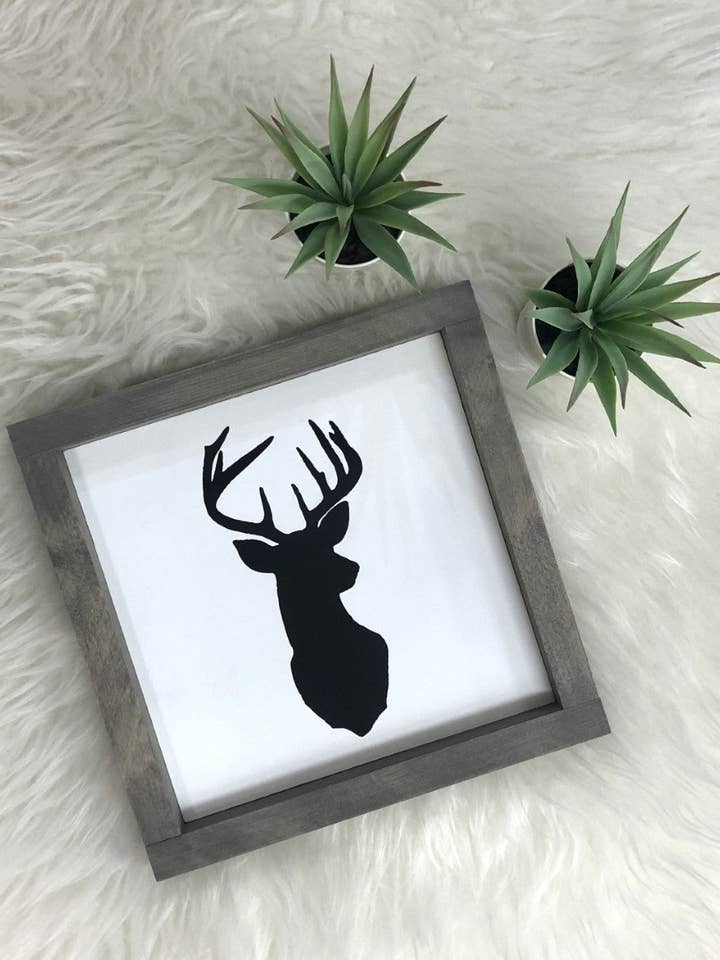 Deer Head Silhouette for wholesale by Wooden Arrow Designs