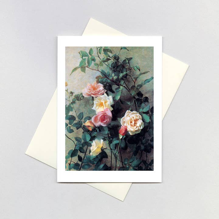 Climbing Roses - Flowers Card for wholesale by Laughing Elephant