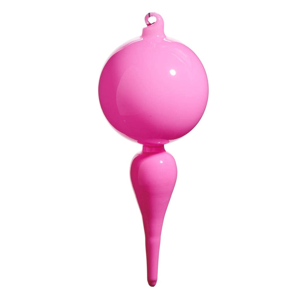 Dunn Deals - Wholesale Ornament - Santa's Sweet Shoppe Collection - 8" Bright Pink Finial Ornament0
