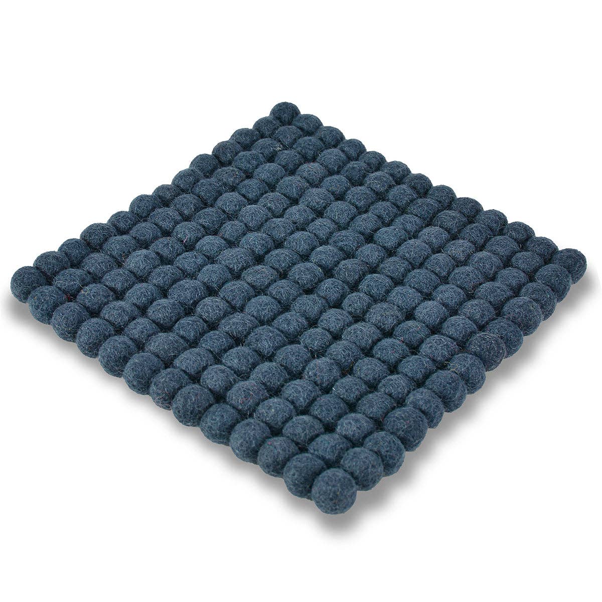 BNB Crafts Inc. - Vente Dessous-de-plat - Dessous de plat carré à pompons solide de 8,5 po (10 options de couleur)5