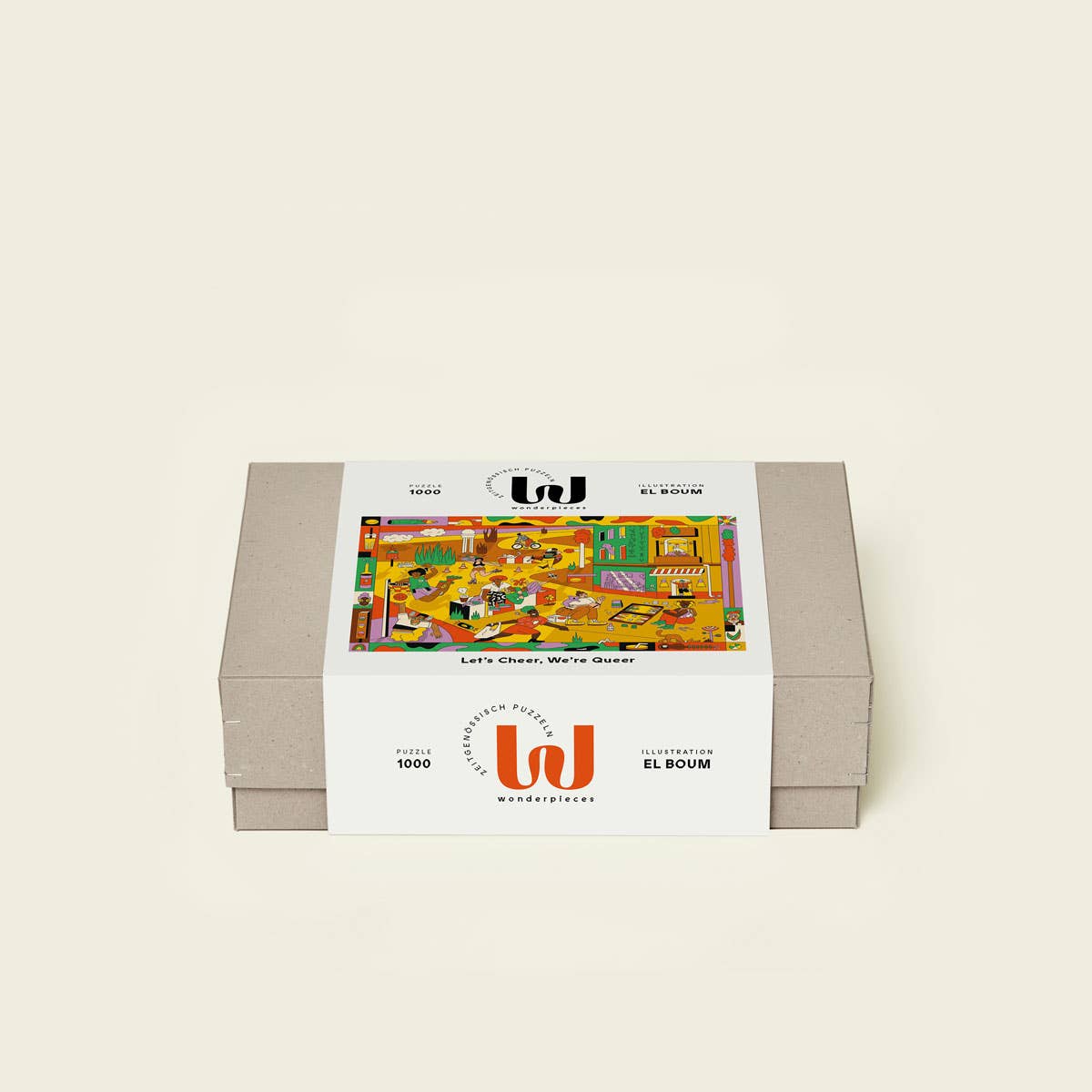 Wonderpieces - Wholesale Puzzel - Volwassene - »Let's Cheer, We're Queer« puzzel | Illustratie EL BOUM4