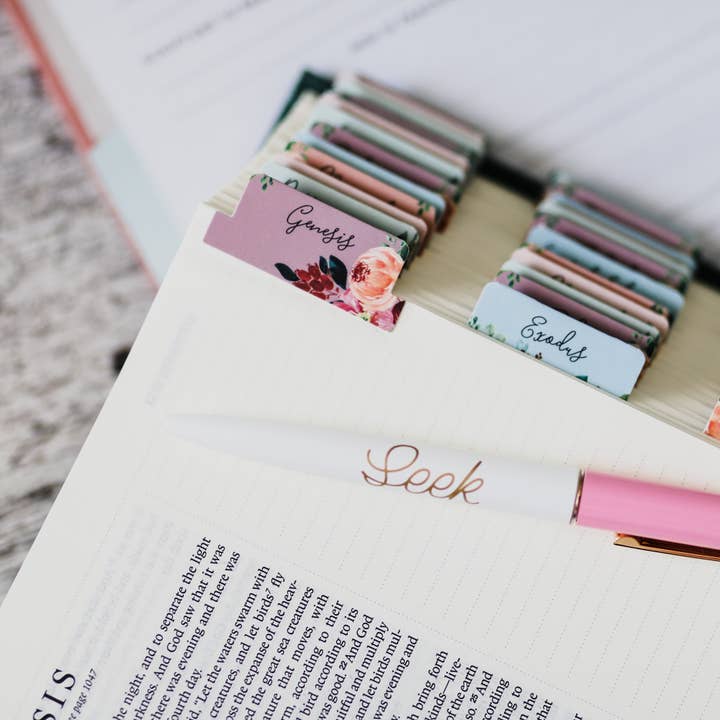 The Daily Grace Co - Wholesale Sticker - Floral Bible Tabs