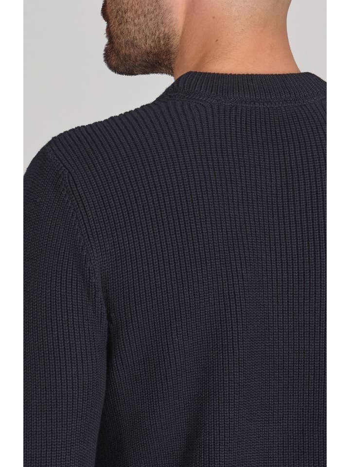 Paul James Knitwear - Wholesale Knit Sweater - Men's - Mens Midweight Cotton Fisherman Rib Jumper
