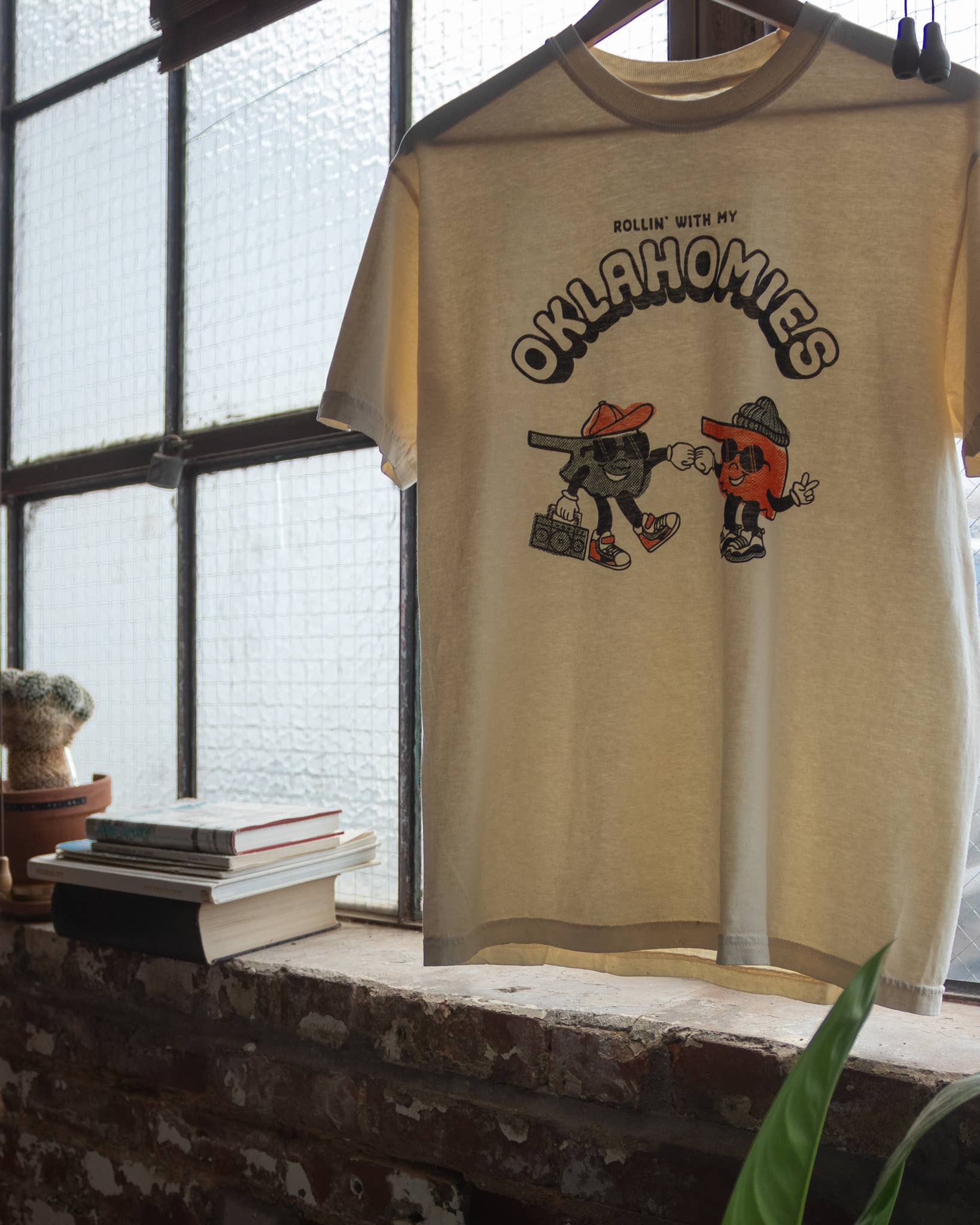 Soft Cream Oklahomies Tee for wholesale on Faire3