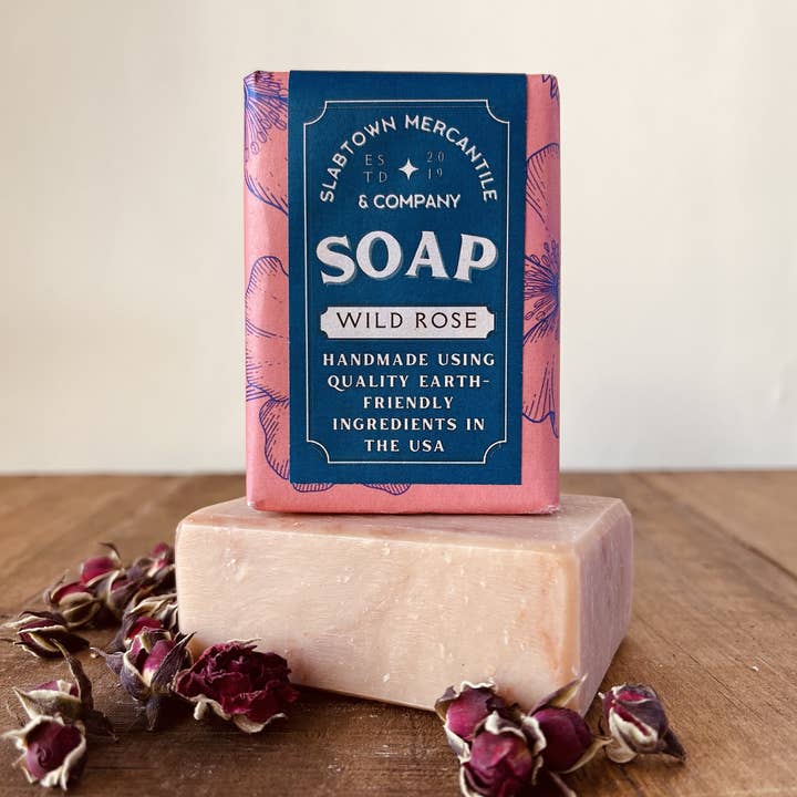 Wild Rose Soap Bar for wholesale by Slabtown Mercantile & Company