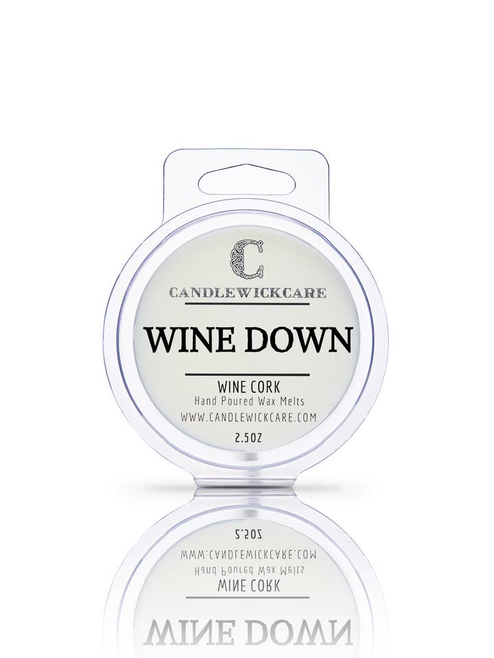 CandleWickCare Wine Down Scented Wax Melts (6 Cubes) for wholesale by CANDLEWICKCARE