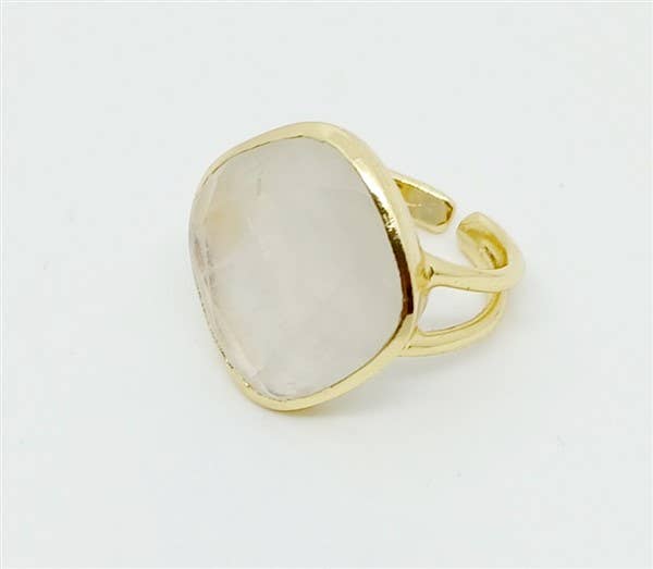 Atelier Leblanc - Wholesale Cocktail/Statement Ring - Elegance Ring - Labradorite or Onyx or Moonstone2