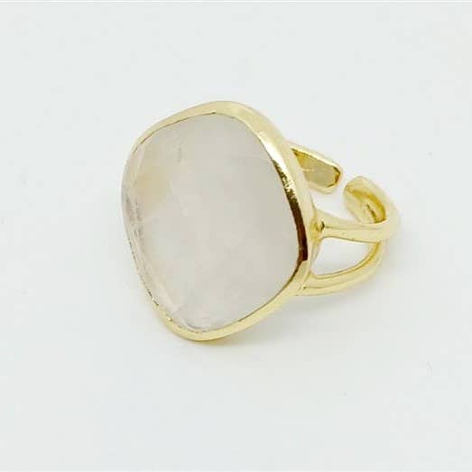 Atelier Leblanc - Wholesale Cocktail/Statement Ring - Elegance Ring - Labradorite or Onyx or Moonstone2
