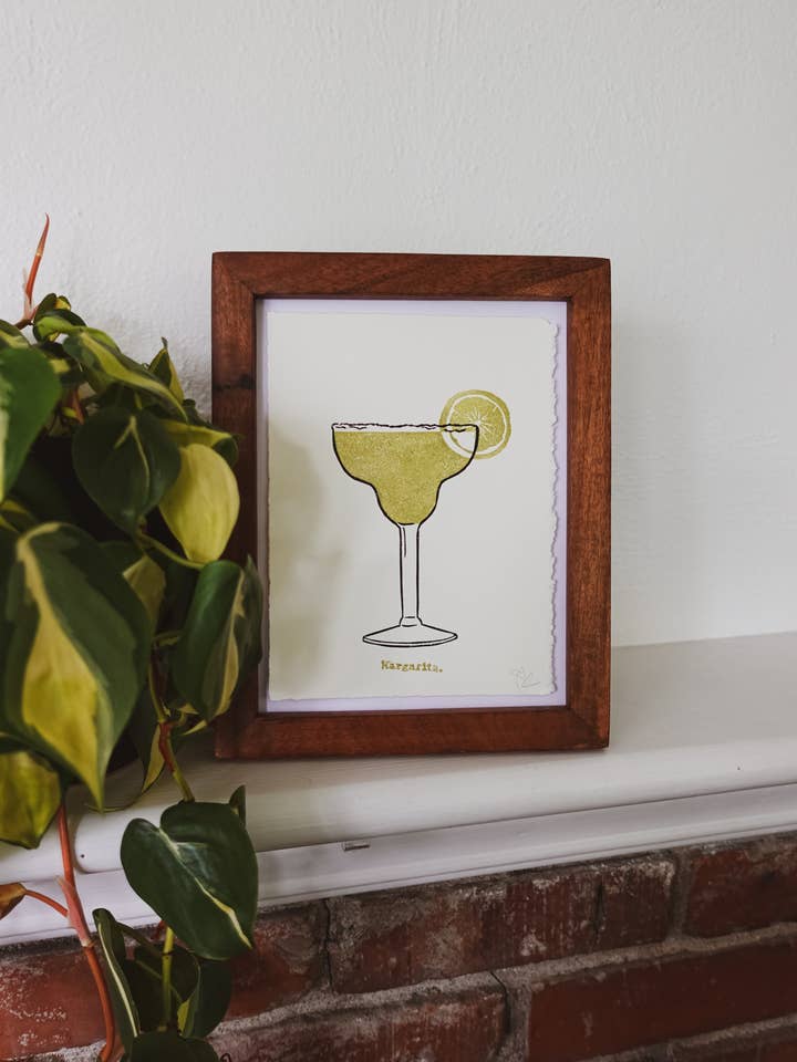 Mini Margarita Impression Originale à la Main pour la vente par Sharell Katelynn