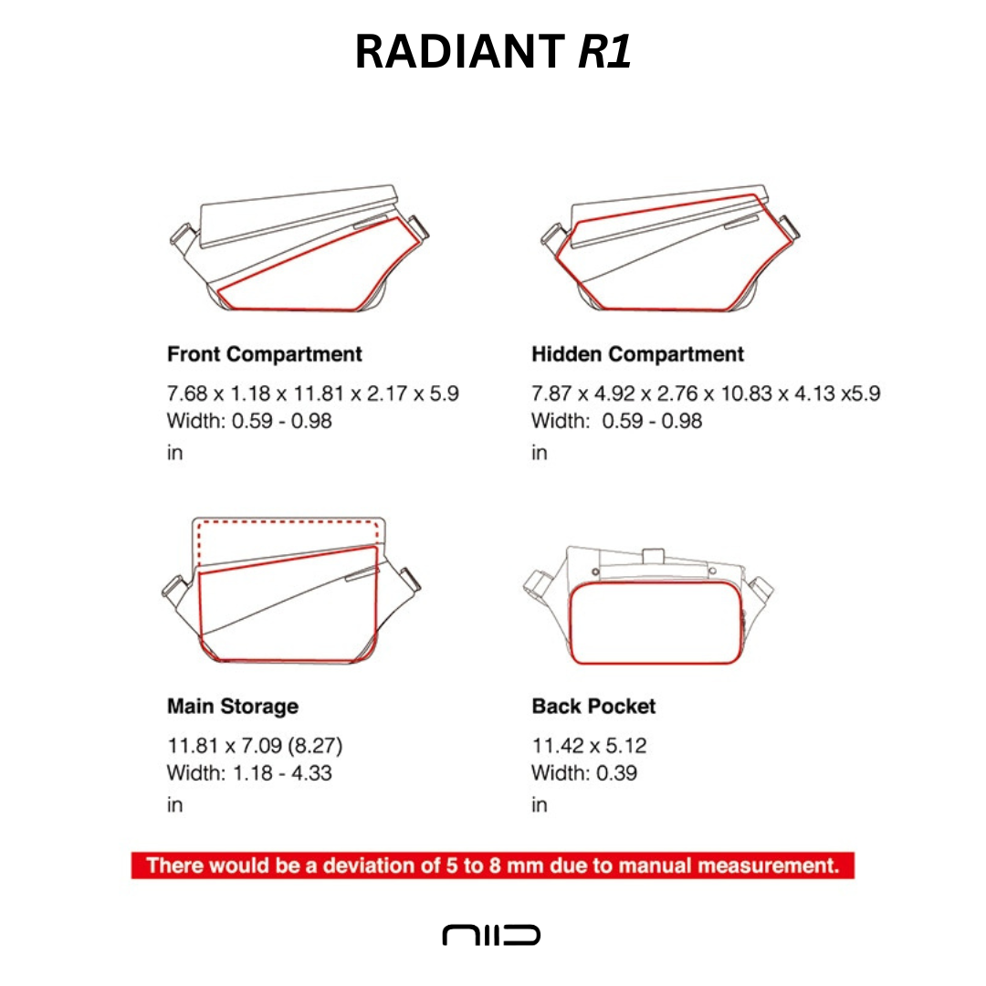 NIID - Wholesale Crossbodytas - Heren - NIID R1 draagtas voor in de stad7