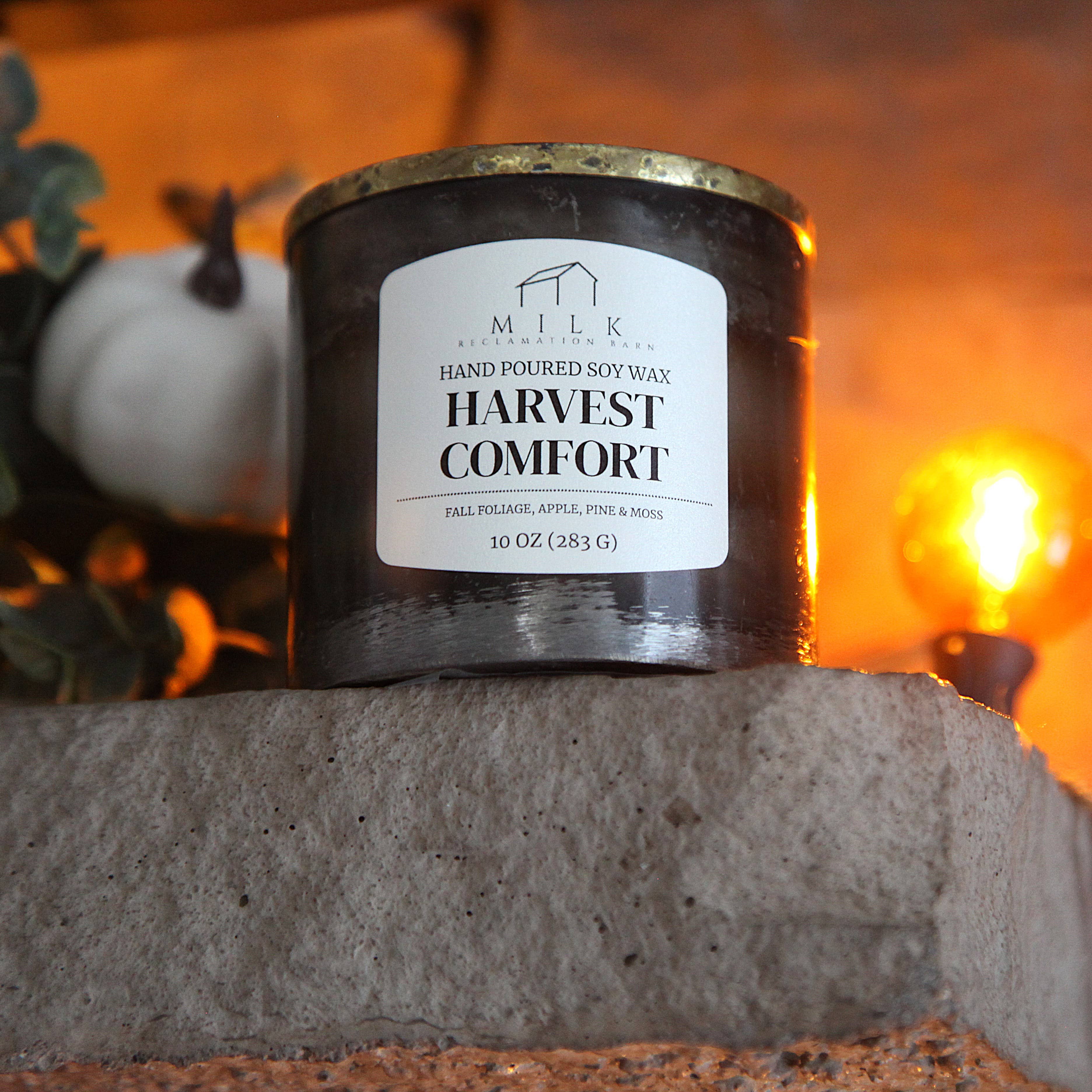 Milk Reclamation Barn - Wholesale Jar/Filled Candle - Rustic Barn Metal Candle - 10 oz7